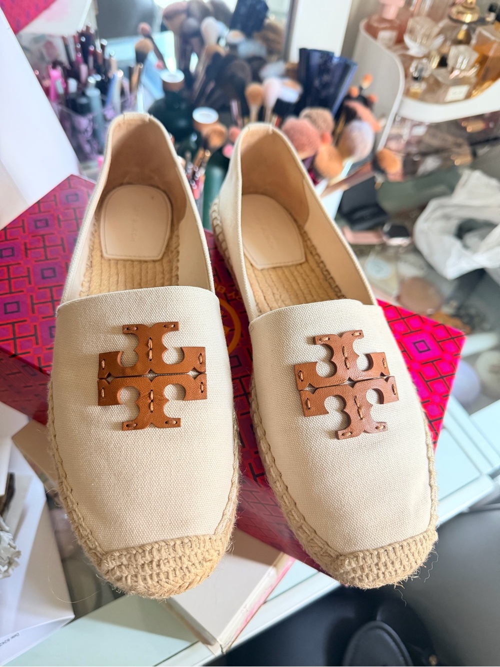 Everly Tory Burch Cream Espadrille Flats
